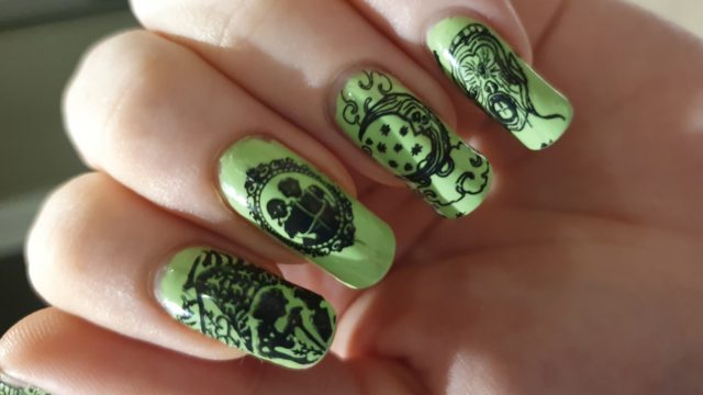 10. Haunted House Nail Art Stickers - wide 6